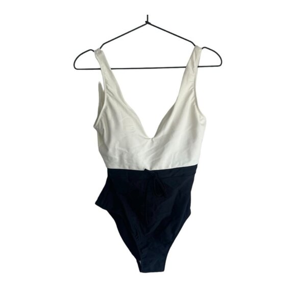 summersalt Other - Summersalt Tie Waist Backflip Black & White One-Piece, new with tags